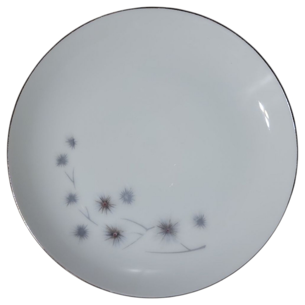 Vtg 60's Platinum Star Burst Creative BREAD & BUTTER Plate 6 3/8"